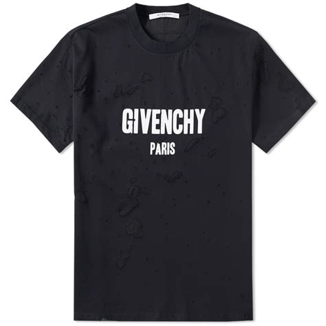 givenchy destroyed tshirt|givenchy t shirt size chart.